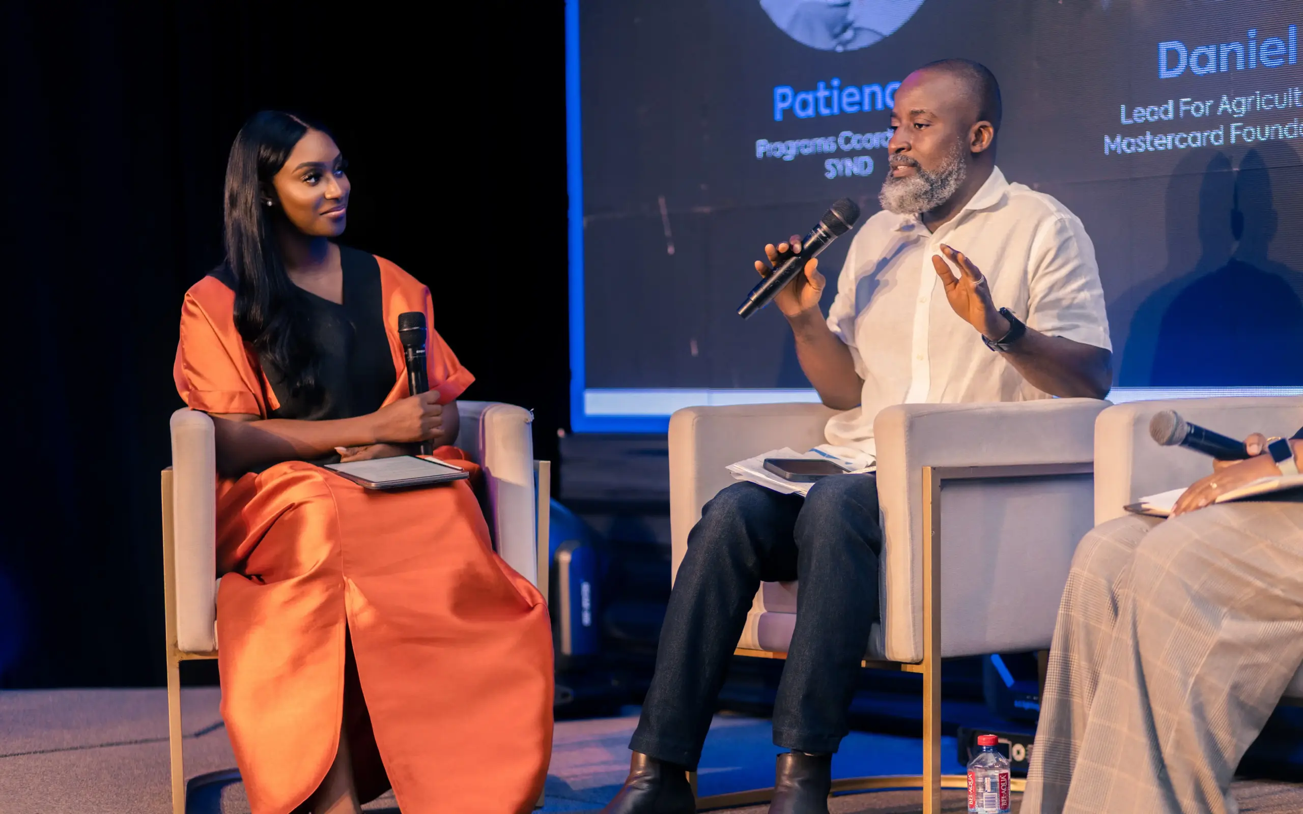 Mandy Nyarko on a panel discussion