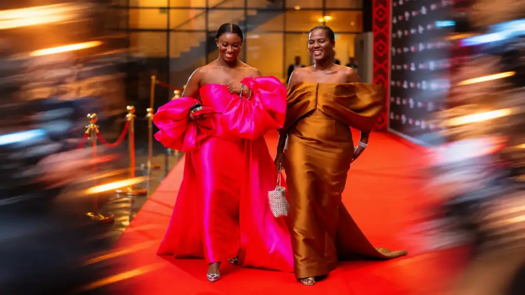 Mandy Nyarko on the red carpet